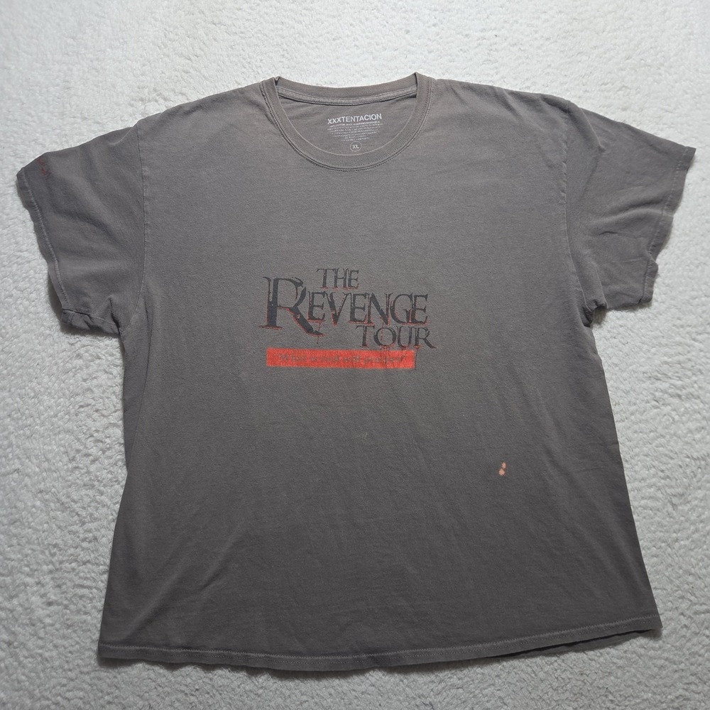 Mens 2017 XXXTENTACION The Revenge Tour T Shirt XL‎ Faded Distressed